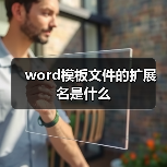 word模板文件的扩展名是什么（图2）