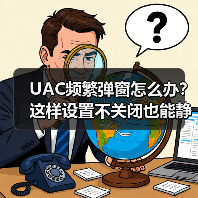 UAC频繁弹窗怎么办?这样设置不关闭也能静音(图4) UAC频繁弹窗怎么办?这样设置不关闭也能静音(图4)