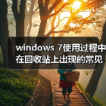 windows 7使用过程中在回收站上出现的常见问题及解决方法汇总