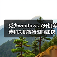 减少windows 7开机等待和关机等待时间加快开机关机速度的方法