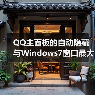 QQ主面板的自动隐藏与Windows7窗口最大化