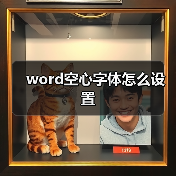 word空心字体怎么设置(图3) word空心字体怎么设置(图3)