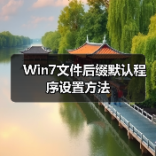 Win7文件后缀默认程序设置方法