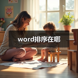 word排序在哪