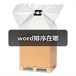 word排序在哪（图3）