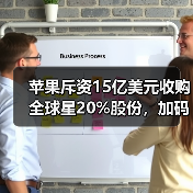 苹果斥资15亿美元收购全球星20%股份，加码卫星通讯布局
