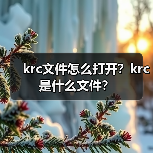 krc文件怎么打开？krc是什么文件？