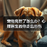 宠物离世了怎么办?心理医生教你走出悲伤(图1) 宠物离世了怎么办?心理医生教你走出悲伤(图1)
