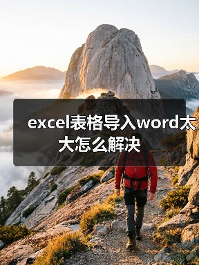 excel表格导入word太大怎么解决