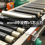 word中没有b5怎么办(图3) word中没有b5怎么办(图3)