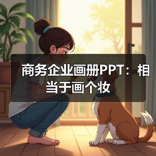 商务企业画册PPT：相当于画个妆