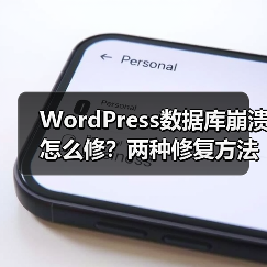 WordPress数据库崩溃怎么修?两种修复方法详解(图2) WordPress数据库崩溃怎么修?两种修复方法详解(图2)
