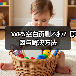 WPS空白页删不掉？原因与解决方法