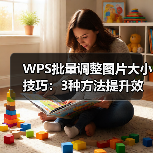 WPS批量调整图片大小技巧:3种方法提升效率,小白也能操作(图2) WPS批量调整图片大小技巧:3种方法提升效率,小白也能操作(图2)