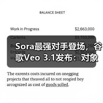 Sora最强对手登场，谷歌Veo 3.1发布：对象级编辑引领AI视频新纪元