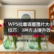 WPS批量调整图片大小技巧:3种方法提升效率,小白也能操作(图4) WPS批量调整图片大小技巧:3种方法提升效率,小白也能操作(图4)