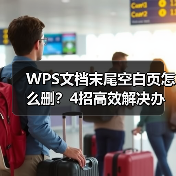 WPS文档末尾空白页怎么删？4招高效解决办法