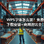 WPS字体怎么装？免费下载安装+商用避坑全攻略