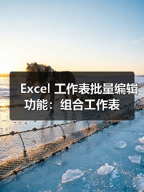 Excel 工作表批量编辑功能:组合工作表(图2) Excel 工作表批量编辑功能:组合工作表(图2)