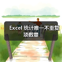 Excel 统计唯一不重复项数量