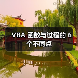 VBA 函数与过程的 6 个不同点(图4) VBA 函数与过程的 6 个不同点(图4)