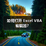 如何打开 Excel VBA 编辑器？