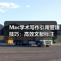 Mac学术写作引用管理技巧：高效文献标注