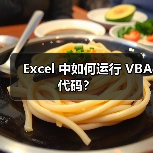 Excel 中如何运行 VBA 代码？