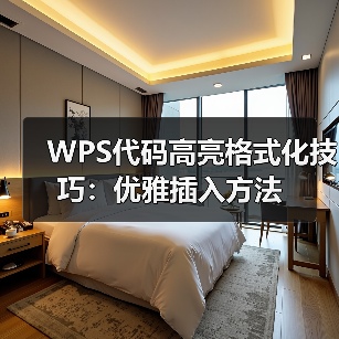 WPS代码高亮格式化技巧：优雅插入方法