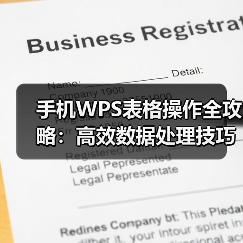 手机WPS表格操作全攻略：高效数据处理技巧（图4）