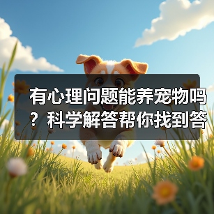 有心理问题能养宠物吗？科学解答帮你找到答案（图1）