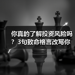你真的了解投资风险吗?3句致命格言改写你的财富命运(图1) 你真的了解投资风险吗?3句致命格言改写你的财富命运(图1)