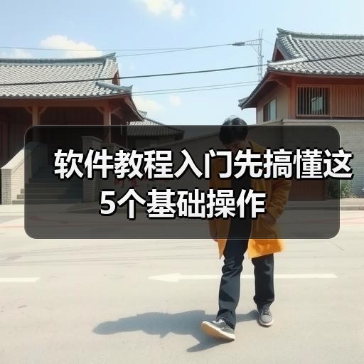 软件教程入门先搞懂这5个基础操作