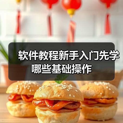 软件教程新手入门先学哪些基础操作