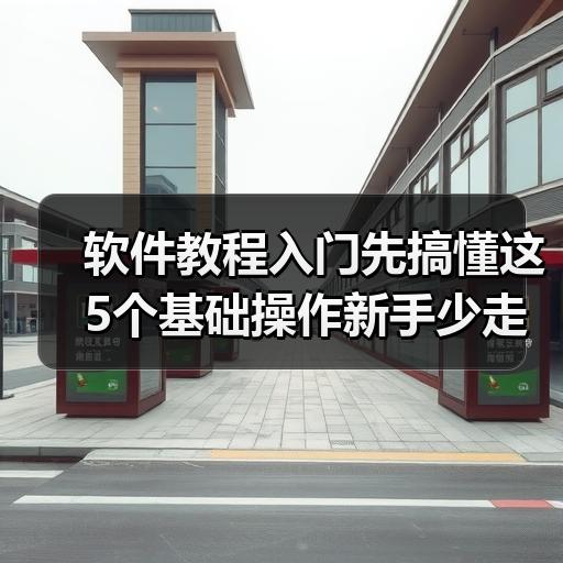 软件教程入门先搞懂这5个基础操作新手少走弯路