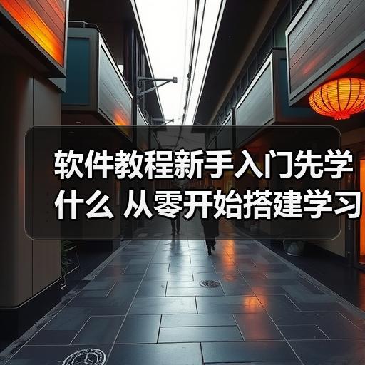 软件教程新手入门先学什么 从零开始搭建学习路线